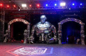 Giant Robots Are Fighting Each Other Inside a Detroit Church